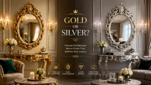 Mirror Mood Match 2026 : Votre intérieur de luxe doit-il adopter un baroque doré ou argenté ?