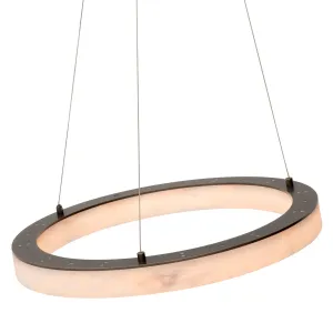 Lampada a Sospensione Moderna a Anello LED – Lampade a Soffitto Circolari Minimaliste Vista dettaglio di Luxury Group International