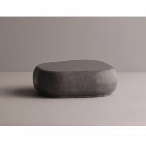 Modern Stone Coffee Table with Rounded Organic Design -Luxury Coffee Table by Luxury Group International