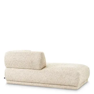 Chaise longue rembourrée moderne avec dossier incurvé et assise profonde - Mobilier d'hôtel de luxe Vue de dos par Luxury Group International