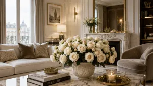 Quiet Luxury Begins with Flowers: Why Real Touch Roses Are Redefining Elegant European Interiors