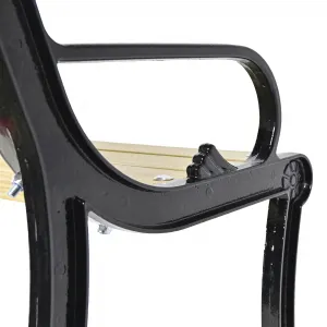 Regalia Cast Iron Bench Imperial Heritage Edition Side View by Luxury Group International