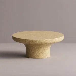 Tavolino Rotondo con Base Scultorea in Terrazzo - Mobili da Esterno di Lusso di Luxury Group International
