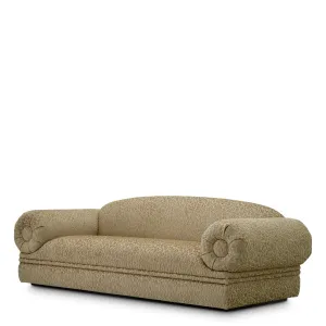 Luxus Beige Texturiertes Geschwungenes Sofa für Designer-Wohnzimmer von Luxury Group International