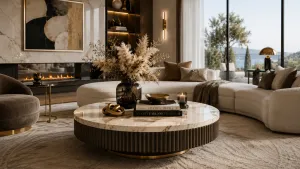 The Quiet Power of Circles: Round Coffee Tables in Luxury Interiors
