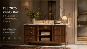 Pourquoi les meubles-lavabos de style mobilier définissent les salles de bains de luxe en 2026