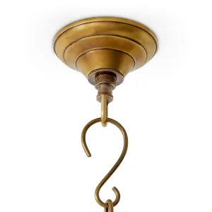 Woven Rattan Pendant Light with Sculptural Layered Shade - Luxury Ceiling Light Detail View by Luxury Group International
