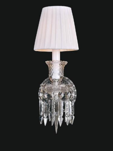 Lampada da Parete di Lusso con Candela in Vetro di Cristallo a 1 Luce di Luxury Group International