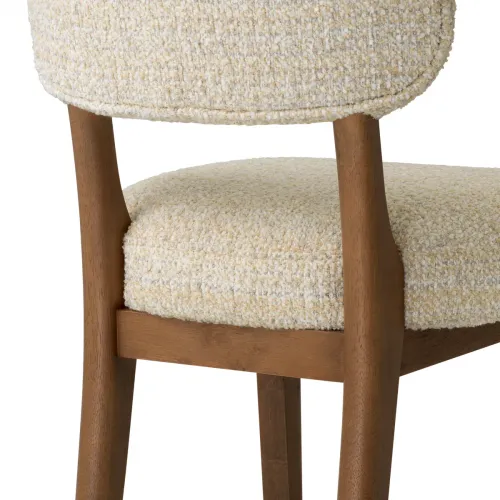 Luxus Dunkelbraune Beine Elegance Esszimmerstuhl von Luxury Group International