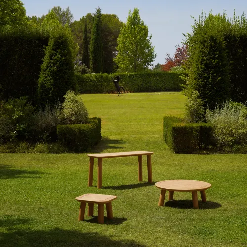 Luxury Natural Teak Outdoor Console Table by Luxury Group International