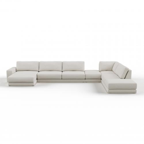 Malibu 6  Luxury Cream Modular Sofa – Customizable Sectional Couch | Sofas & Armchairs Collections
