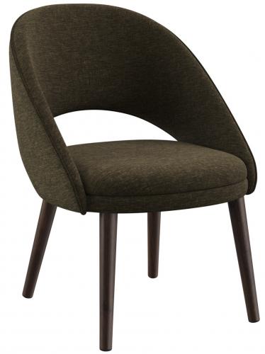 Giant 37  Luxury Upholstered Low Dining Chair – Modern Walnut Base | Luxury Chairs Collections
