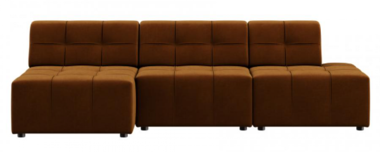 Copper Modular Lounge Sofa – Tufted Contemporary Design by Luxury Group International