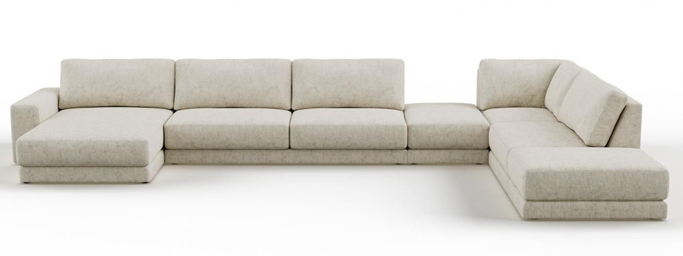 Luxury Cream Modular Sofa – Customizable Sectional Couch by Luxury Group International