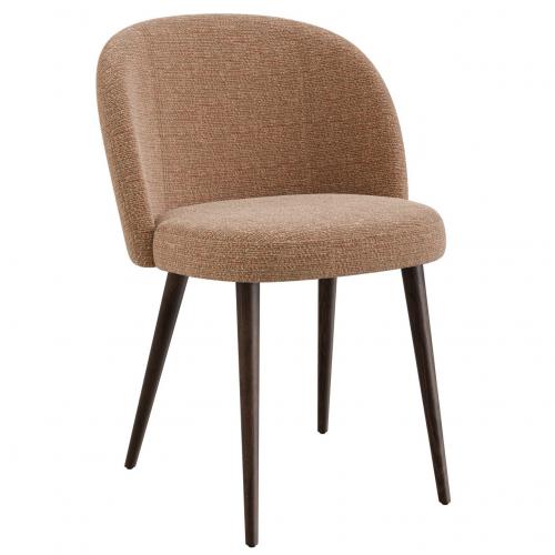 Luxury Upholstered Side Chair – Walnut-Stained Beech Legs by Luxury Group International