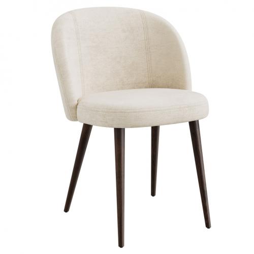 Champ 196  Luxury Upholstered Side Chair – Walnut-Stained Beech Legs | Chairs & Armchairs Collections