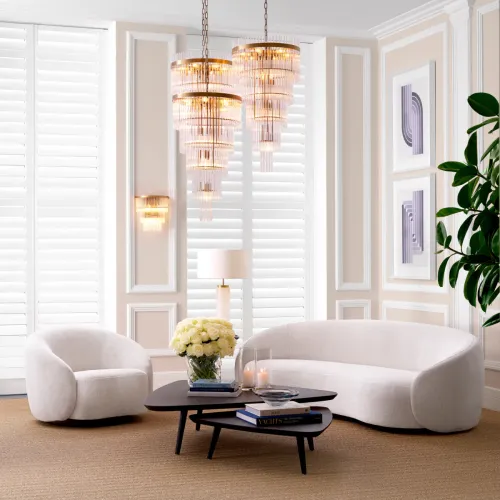 White  Luxury Velvet Sofa | Sofas & Armchairs Collections