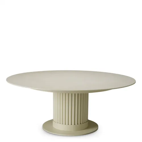 Cream  Luxury Outdoor Round Coffee Table | Luxury Coffee Tables Collections