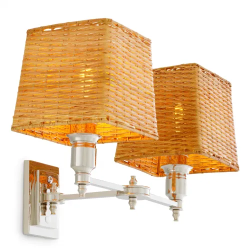 Luxury Double Light Wall Lamp – Nickel Finish | Wall Lamps Collections