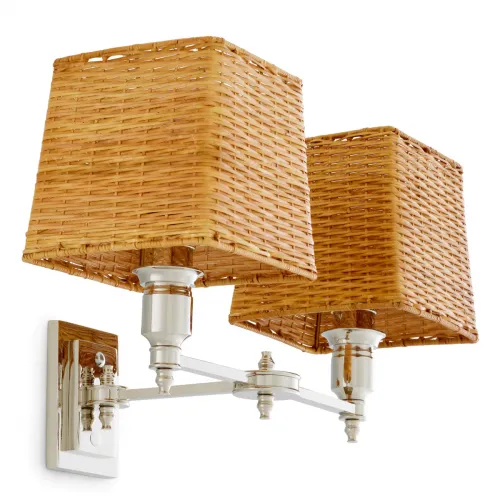 Luxury Double Light Wall Lamp – Nickel Finish | Wall Lamps Collections