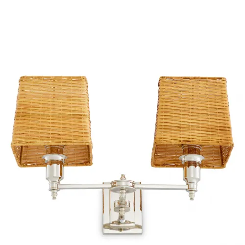 Luxury Double Light Wall Lamp – Nickel Finish | Wall Lamps Collections