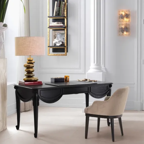 Elegant Table Lamp for Living Room – Vintage Brass Finish | Table Lamps Collections