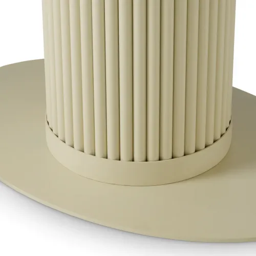 Exclusive Cream Ceramic Table with Sand Finish | Luxury Outdoor Furniture Collections
