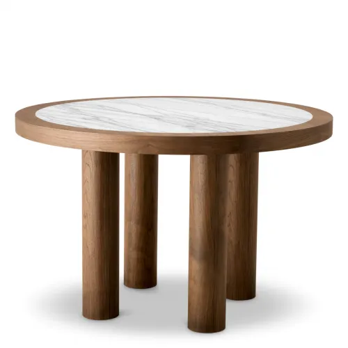   Imperial Lilac Dining Table – Luxury Walnut & Marble Masterpiece | Luxury Dining Tables Collections