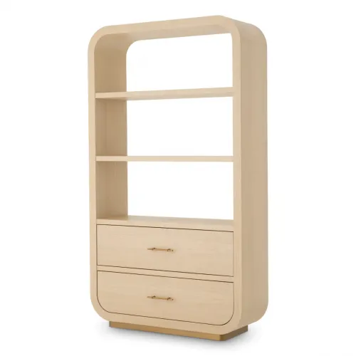   Imperial Oak Brass Cabinet – Timeless European Elegance | Luxury Shelves & Display Cabinets Collections