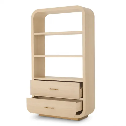   Imperial Oak Brass Cabinet – Timeless European Elegance | Luxury Shelves & Display Cabinets Collections