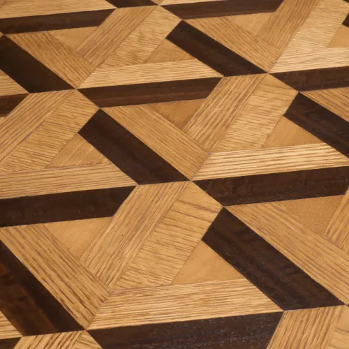  Luxury Grand Luxe Coffee Table – Oak Veneer with Handcrafted Inlay | Coffee Tables Collections
