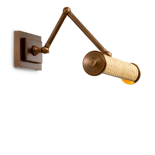   Elegant Montclair Wall Lamp – Premium Rattan & Antique Brass | Wall Lamps Collections