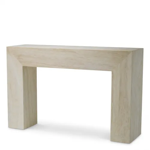 Grandeur Console Tables – Beige Stone Elegance by Luxury Group International