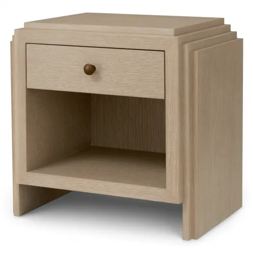   Grandeur Nightstand – Oak Bronze Symphony | Nightstands Collections