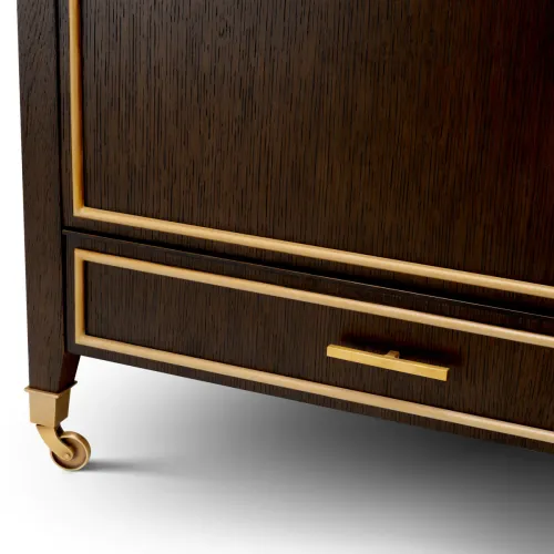   Regalia Bar Trolley – Oak Bronze Luxe Design | Living Room Furniture Collections