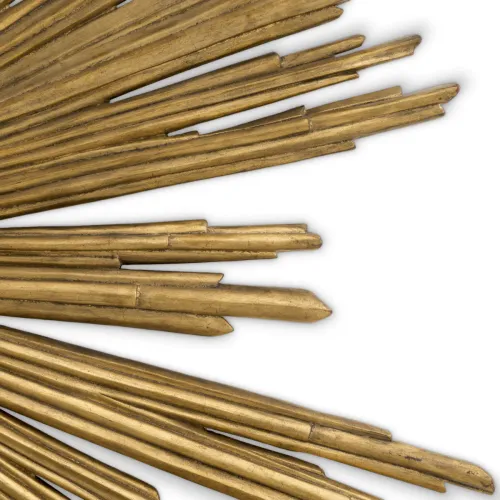   Imperial Sunburst Wall Sculpture – Antique Gold Radiance | Wall Decoration Collections
