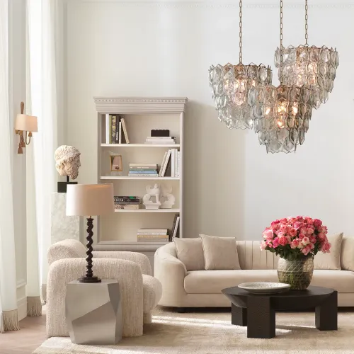 Royale Sand Wood Storage Cabinet with White Details by Luxury Group International