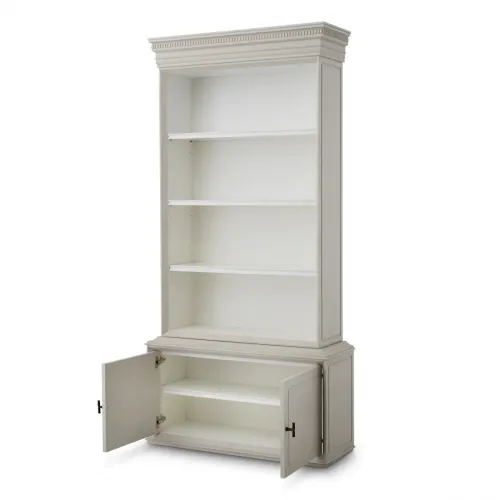 Royale Sand Wood Storage Cabinet with White Details by Luxury Group International