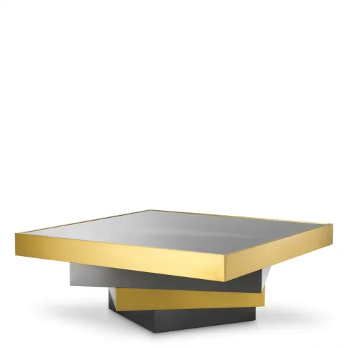   Aurelien Grand Coffee Table – Brushed Brass, Bronze & Smoked Glass Opulence | Luxury Coffee Tables Collections