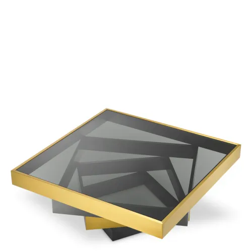   Aurelien Grand Coffee Table – Brushed Brass, Bronze & Smoked Glass Opulence | Luxury Coffee Tables Collections