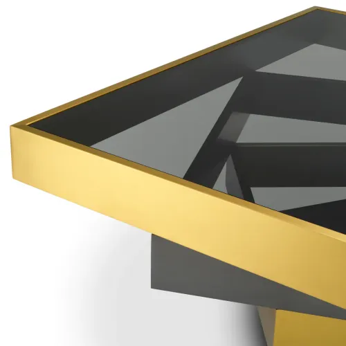   Aurelien Grand Coffee Table – Brushed Brass, Bronze & Smoked Glass Opulence | Luxury Coffee Tables Collections