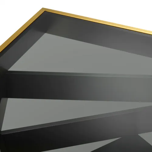   Aurelien Grand Coffee Table – Brushed Brass, Bronze & Smoked Glass Opulence | Luxury Coffee Tables Collections