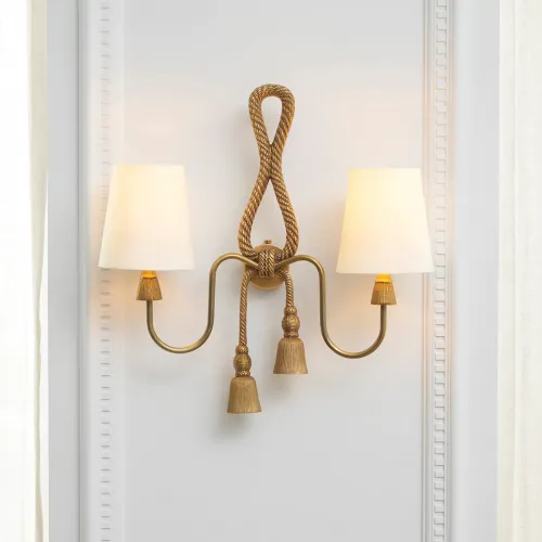 Royal Vintage Brass Wall Lamp by Luxury Group International