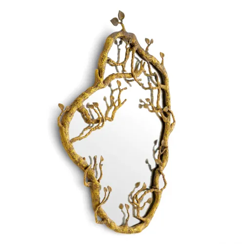   Sophisticated Vintage Brass Mirror | Wall Mirrors Collections