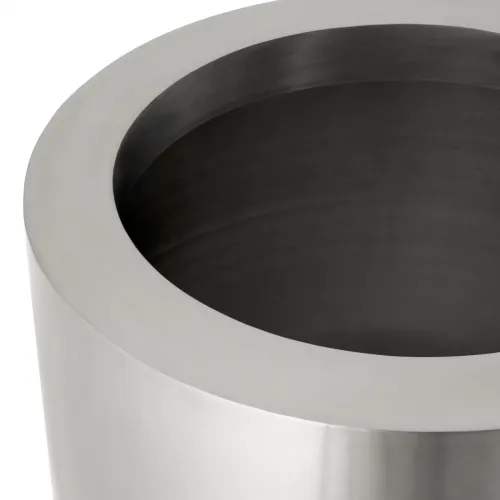   Imperial Steel Planter – Brushed Silver Elegance | Luxury Outdoor Accessories Collections