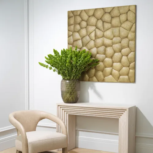   Regal Serpent Brass Wall Sculpture Textured Antique Gold Grandeur | Luxury Home Accessories Collections