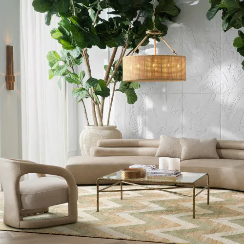   Luxe Rattan Chandelier – Vintage Brass Grandeur | Chandeliers Collections