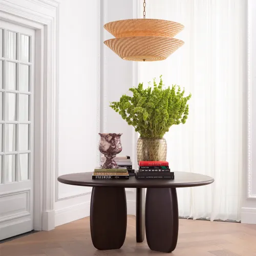   Aurora Rattan Chandelier – Vintage Brass Illumination | Chandeliers Collections