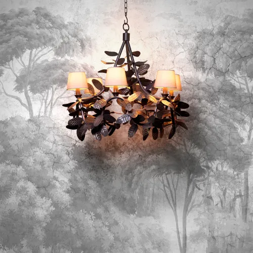   Regalia Bronze Leaf Chandelier Handcrafted Grandeur | Chandeliers Collections