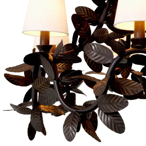   Regalia Bronze Leaf Chandelier Handcrafted Grandeur | Chandeliers Collections